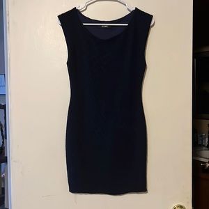 GUC Zouk: navy chevron bodycon dress fits like small